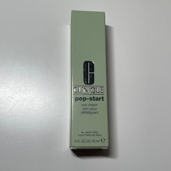NEW RARE Clinique Pep Start Eye Cream Boxed Full Size 15ml hard to find - Picture 3 of 6